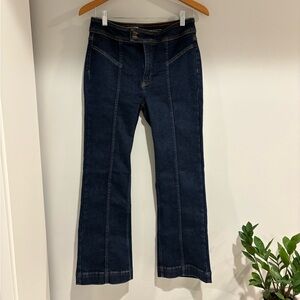 Pilcro Dark Indigo Flare Jeans